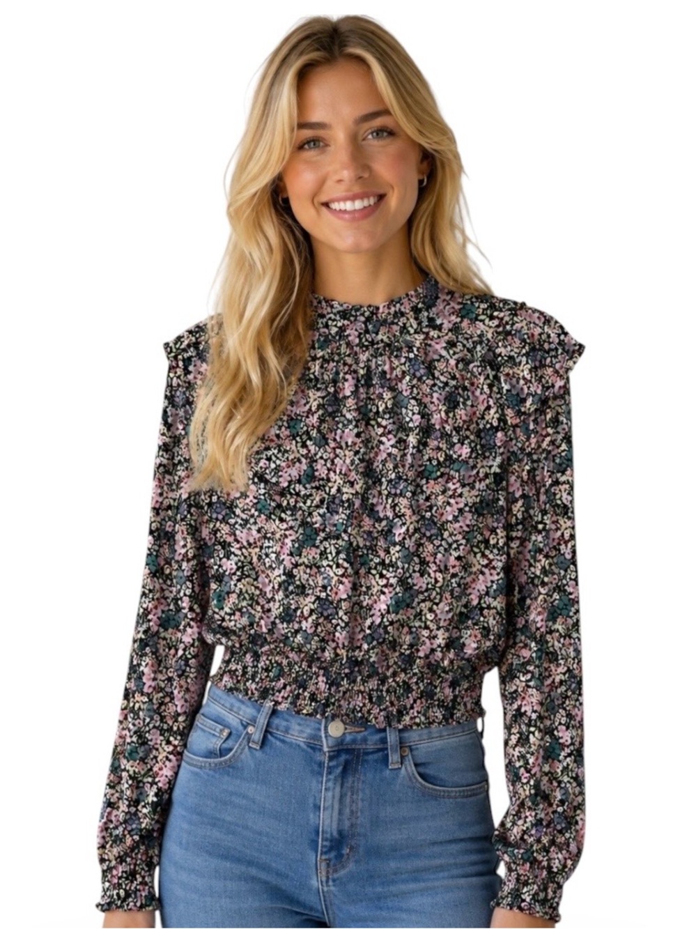 Multi-Colored Wild Fable Top Size S NWT